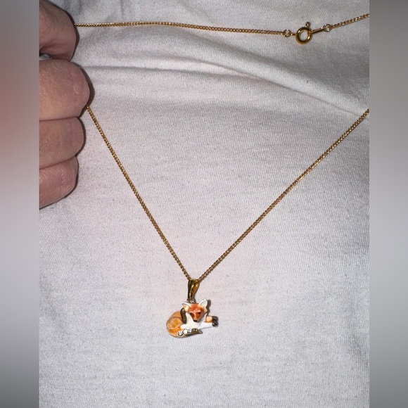 Orange Fox Jewelry Box w/ necklace - Picture 4 of 5